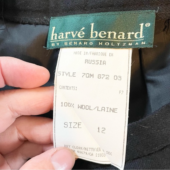 Harve Benard Womens Lined Skirt Black Office Career Size‎ 12 - Picture 6 of 6